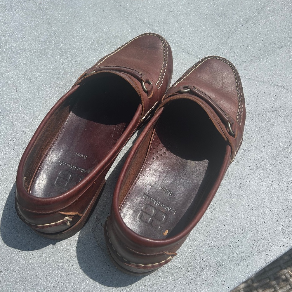 Allen Edmonds Bates Brown Leather Loafers  Men Size 11.5